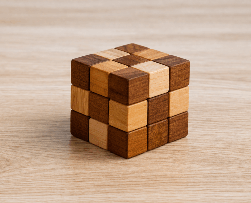 Soma Würfel als ruhige Spielidee für Familien zuhause